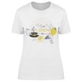 thumbnail image 1 of Love Lemon Tea, Drawings T-Shirt Women -Image by Shutterstock, Female Small, 1 of 2