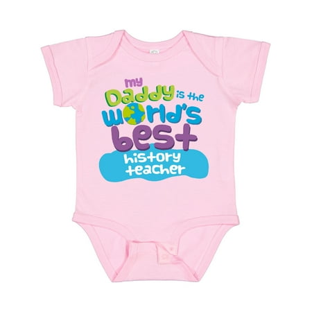 

Inktastic World’s Best History Teacher Daddy Gift Baby Boy or Baby Girl Bodysuit