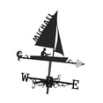 thumbnail image 4 of davian Vane Weathervane Easy to Install Gift Decorative Iron Decoration Wind Direction Indicator for Courtyard Outdoor Sailboat, 4 of 8