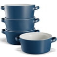 thumbnail image 2 of Kook Soup Crocks, Ceramic Stackable Bowls, Set of 4, Navy, 2 of 7