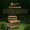 thumbnail image 5 of All Things Cedar Deluxe Potting Bench, Outdoor Garden Workstation Table, 5 of 9