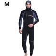 thumbnail image 2 of Trajes de traje de baño con capucha dividida Protección UV con cremallera lateral Traje de surf para buceo Natación Snorkeling Scuba Surfing Surfing M 5mm sidaley OD003703-02, 2 of 7