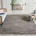 thumbnail image 2 of SAFAVIEH Rag Robynne Striped Cotton Area Rug, Rust/Multi, 8' x 10', 2 of 11