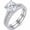 A-Wedding Set, variant on SFTING Moissanite Wedding Ring Set for Women 925 Sterling Silver 2.75CT Round Cut Solitaire Engagement Rings Stackable Gift for Her Size 7