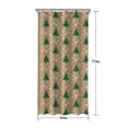 thumbnail image 5 of Brown Christmas Tree Pattern Shower Curtain 36"x72" ,Bathroom Decorative Shower Curtains Set with 12 Hooks,Modern Waterproof Washable Shower Curtain, 5 of 6