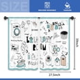 thumbnail image 3 of Cartoon Cute Laundry Room Curtains 27.5W x 39L Inch Rustic Farmhouse Washing Rod Pocket Short Cafe Small Window Treatment Drapes Decor 2 Panels, 3 of 5