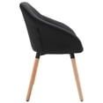 thumbnail image 3 of vidaXL Dining Chairs 6 pcs Black Fabric, 3 of 5