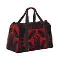 thumbnail image 2 of Hirioo Red Gothic Skeleton Throne Hand Travel Bag for Men Women,Durable and Spacious Travel Bag with Multiple Pockets for Work, Travel, Weekend Getaways, 2 of 8