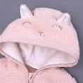 thumbnail image 4 of Baby Girl Winter Warm Clothes Ears Hoodie Coats Infant Toddler Jacket Outerwear Clothing, 4 of 9