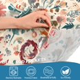 thumbnail image 4 of Yayeee Kitchen Valance Rod Pocket 54" x 18" Living Room Window Curtain, Watercolor Leaves, 4 of 6