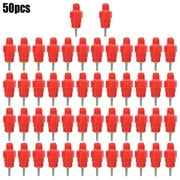 LIYJTK 50pcs 304 Stainless Steel 360Chicken Poultry Feeder Saim Automatic Chicken Water Nipple Drinker Feeders Poultry Hen Screw Style