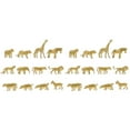 thumbnail image 1 of 2 Sets  Realistic Animal Models Animal Figurines Simulation Animal Toys (Golden), 1 of 6