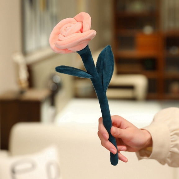Stuffed Animals Rose Bouquet Plush Toy – Cute Valentine's Day & Proposal Gift for Her, Soft Huggable Plushies with Floral Design, Ideal Romantic Present for Girls and Women C