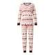 thumbnail image 3 of Disfraz Premium Conjunto de pijamas para padres e hijos con estampado de rayas navideñas (mujer blanca-XL) Kuymtek Blanco T XL para Unisex, 3 of 8