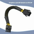 thumbnail image 4 of 8Pin CPU Power Cable Adapter 8Pin to 6Pin Connector Power Extension Cable, 4 of 9