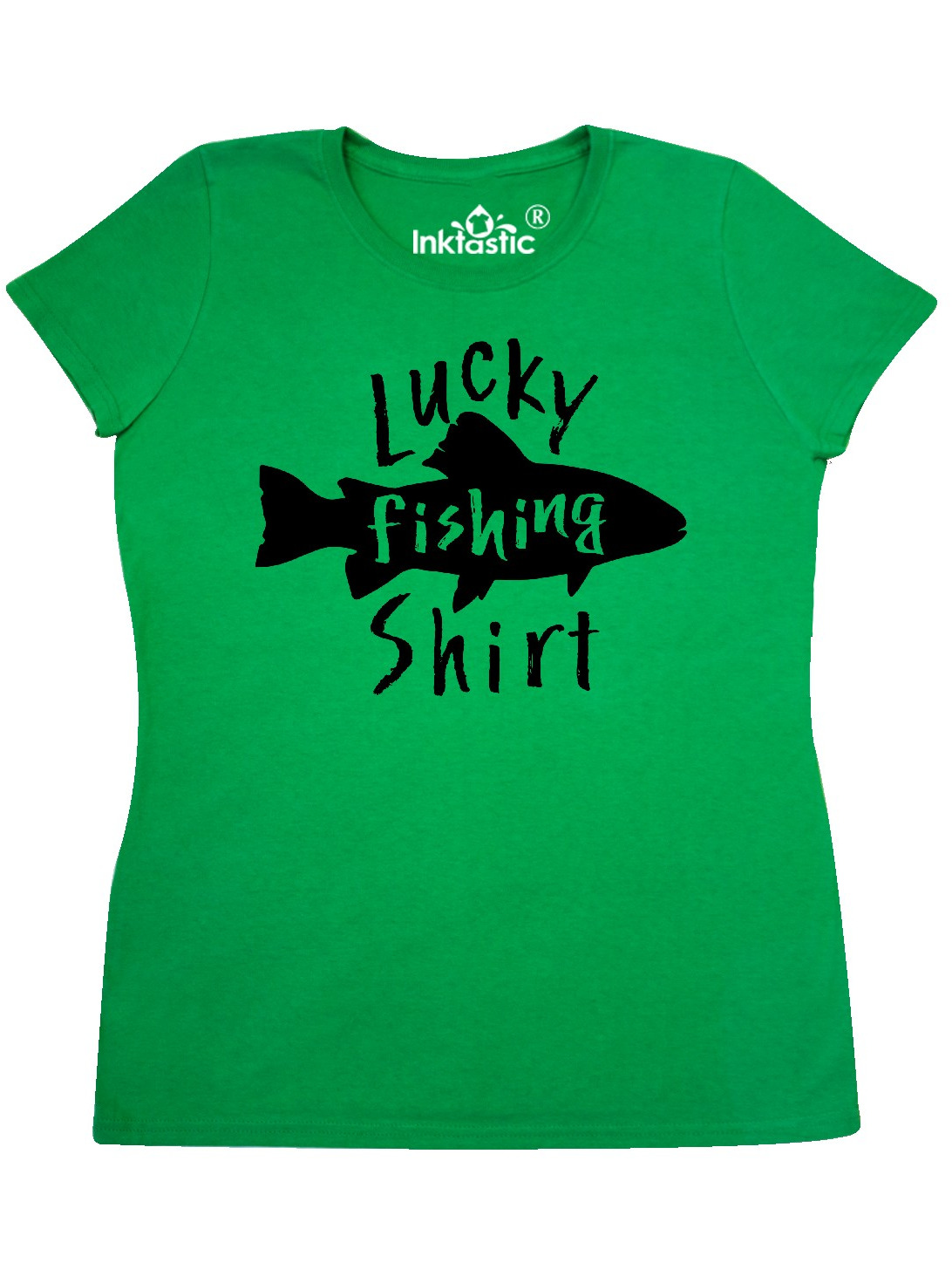 Download INKtastic - Lucky Fishing Shirt- fish Women's T-Shirt ...