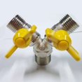 thumbnail image 4 of Hose Connector Gas Tap Double Brass Hose Splitter - 2 Way A, 4 of 5