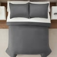 thumbnail image 4 of Serta Simply Clean 3-Piece Solid Duvet Set, Gray, Full/Queen, 4 of 10