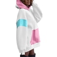 thumbnail image 3 of TRKIYQC, sudaderas con capucha para mujer, jersey de manga larga holgado informal de Color en contraste, Tops con bolsillos, ropa de calle de otoño TRKIYQC moda, 3 of 9