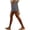 Gray, variant on JUSLIO Ladies Shorts,Mid-Length Shorts,Faux Linen Patchwork Lightweight with Pockets Drawstring Waist,Navy,Size M