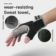 thumbnail image 3 of Bike Gloves for Men Women with Anti-Slip Shock-Absorbing Pad, Light Weight Half-Finger Cycling Gloves, 3 of 7