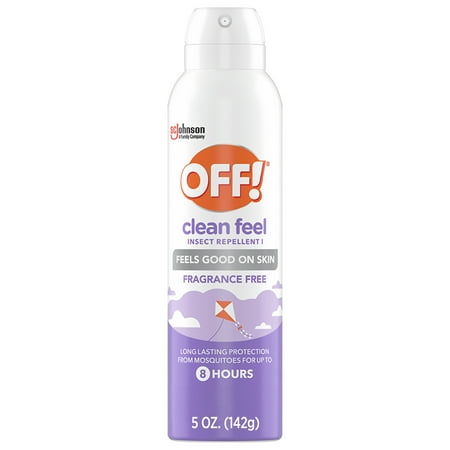 OFF! Clean Feel Picaridin Insect Repellent Aerosol, Mosquito & Bug Spray, 5 fl oz (142 g)