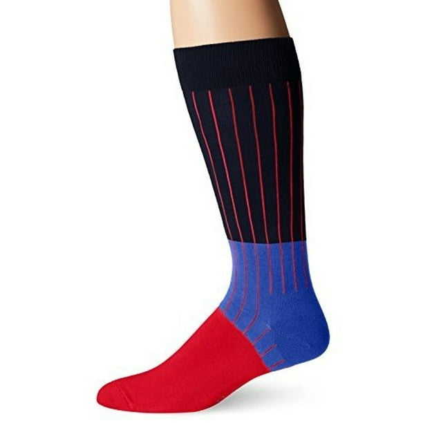 Happy Socks - Happy Socks Men's 1Pk Combed Cotton Ribb Block Crew Sock ...