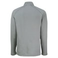 thumbnail image 3 of Men's Cutter & Buck Heather Gray Cincinnati Reds Peshastin Eco Fleece Recycled Raglan Quarter-Zip Top, 3 of 3