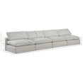 thumbnail image 3 of Meridian Furniture Comfy Cream Linen Textured Fabric Modular Sofa, 3 of 10