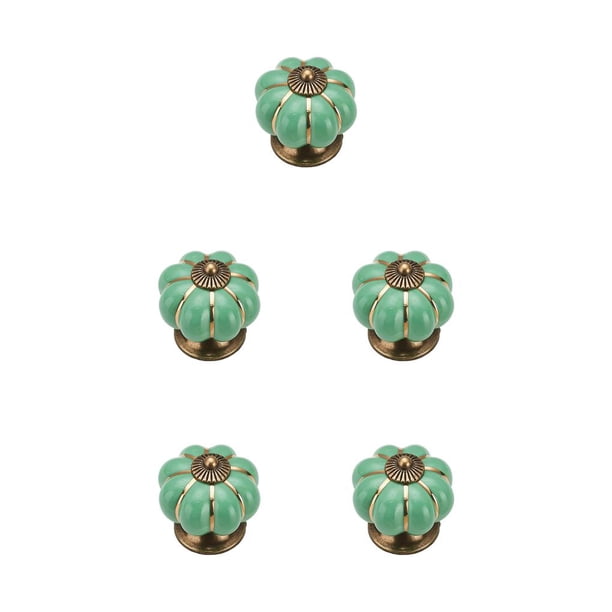 Riwesomey Perillas de puerta de calabaza Zapato Gabinete Cajón Tirador Pomo de la puerta Dormitorio Cocina Apartamento Piezas Accesorios de hardware Verde Type2 NO2 Riwesomey CBP214456