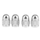 thumbnail image 2 of 4x Válvula del Neumático Tapones de Vehículo de Rueda Durable de Coche Motocicleta Accesorios de Aluminio Plata Soledad Válvulas de neumáticos, 2 of 7