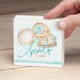thumbnail image 2 of CounterArt "Beach Life" Decorative Freestanding Wood Block Sign 3.75" by 3.75", 2 of 5