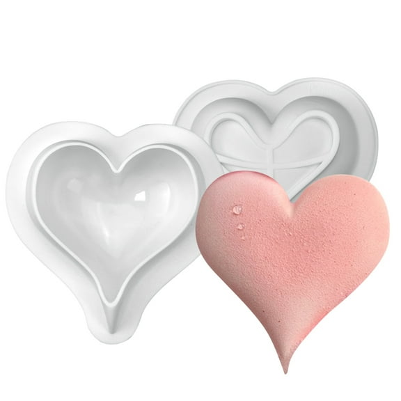 Heart-Shaped Silicone Cake Mold – Soft Non-Stick Dessert Molds for Mousse, Jelly, Pudding, Ice Cream, Baking & DIY