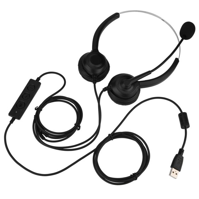 Función De Silencio Call Center Usb Auriculares Cancelación De Ruido Usb Call Center Auriculares Con Micrófono Scienceny EL007626-00
