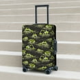 thumbnail image 2 of Lsque Light Green Excavator Printed Luggage Cover, Travel Luggage Protector,Scratch and Dirt Resistant, Fits 18-32 Inch Luggage - Small, 2 of 9