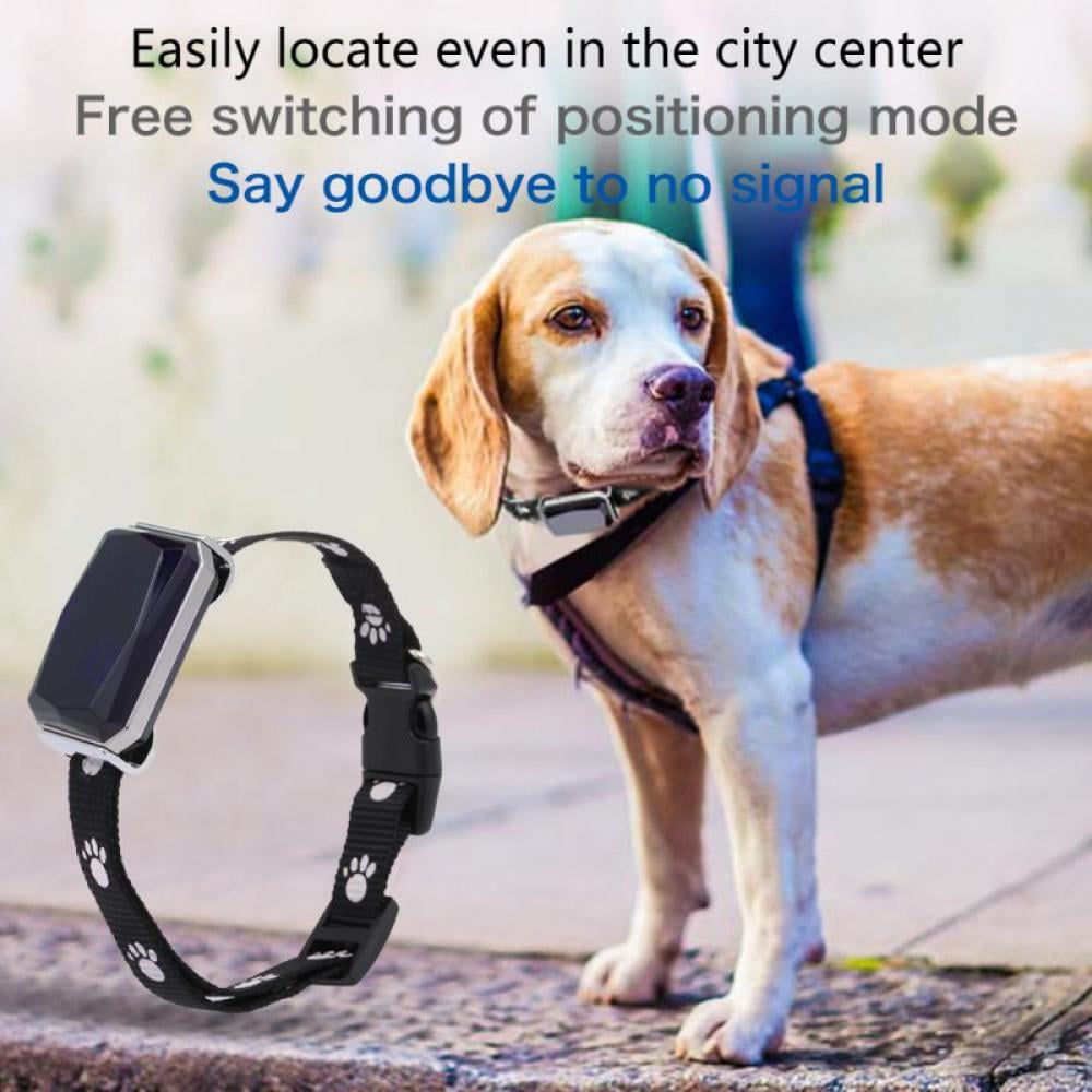 Anti- Lost Dog Tracker Dog GPS Collar Pet Tracker Waterproof with APP Tracking Smart Waterproof Mini Pet GPS Tracking Tracker Collar for Dog,Cat,Kids Positioning Geo-Fence Track Device 