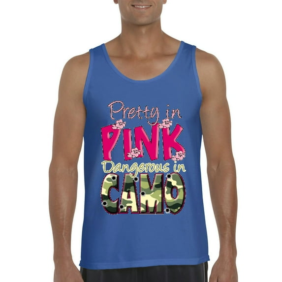 Artix - Men's Tank Top for Men - Pretty in Pink Dangerous in Camo