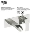 thumbnail image 4 of VIGO Cornelius Single Handle Wall Mount Bathroom Faucet in Brushed Nickel, 4 of 9