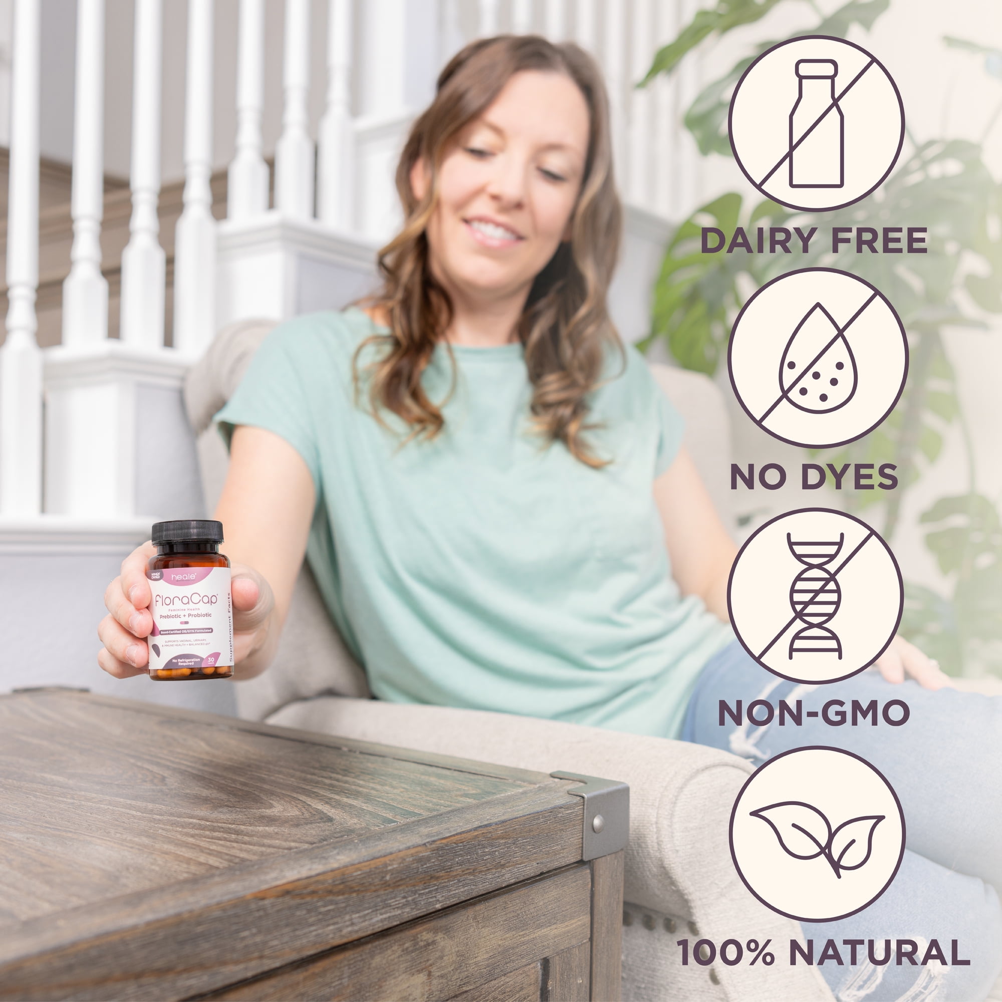 Heale - FloraCap Probiotic for Women  - Healthy Vaginal Flora, Healthy Urinary Tract - Two Pack
