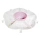 thumbnail image 3 of Colador giratorio Kitchen Degree de doble capa con escurridor Rosado, 3 of 6