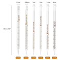 thumbnail image 2 of HOAOH 6 pipetas de vidrio de 10 ml, 5 ml, 3 ml, 2 ml, 1 ml, 05 ml, pipeta cuentagotas graduada de vidrio para estudiantes escolares, transferencia para aceite esencial líquido, 2 of 5
