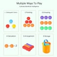 thumbnail image 5 of 20 Ball Pits Balls, 2.2'' BPA Free Plastic Balls Crush Proof Ocean Balls Phthalate Free Toys for Boys Girls Toddlers Indoor Outdoor Game, 5 of 9