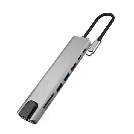 CIYISON Multiports USB C Docking Station 100Mbps RJ45 Port for Seamlessly Integration