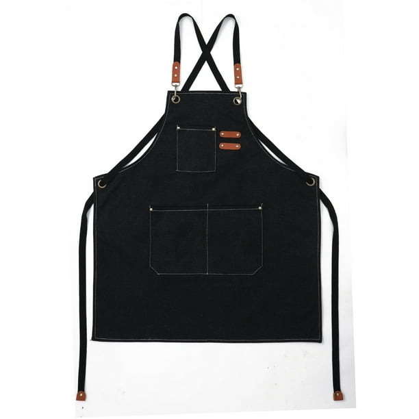 Delantal de lona gruesa impermeable para jardinería, trabajo en cafeterías, delantal multicolor