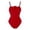 Red, variant on Swimming Costume Women Swimwears Women's Solid Swimsuit With French Style And Classic Charm For Beach Wear Yellow XL