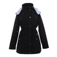 thumbnail image 5 of Huesdet Women Waterproof Lightweight Rain Jacket Long Windproof Loose Rain Coats Active Outdoor Hooded Windbreaker（Black,XL）, 5 of 5