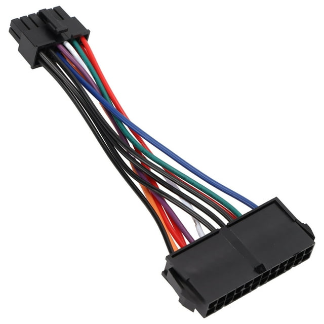 Conector del Arnés de Cablado, Adaptador de Cable de Alimentacia del Conductor de Cobre de 24 Pines A 14 Pines 18awg para la Placa Base de