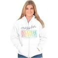 thumbnail image 3 of Crazy For Slush Puppie Vintage Logo Zip Hoodie Sweatshirt Women Brisco Brands M, 3 of 6