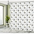 thumbnail image 5 of Ambesonne Alchemy Shower Curtain, Witchcraft Magic Bottles, 69"Wx84"L, Sea Green Multicolor, 5 of 5
