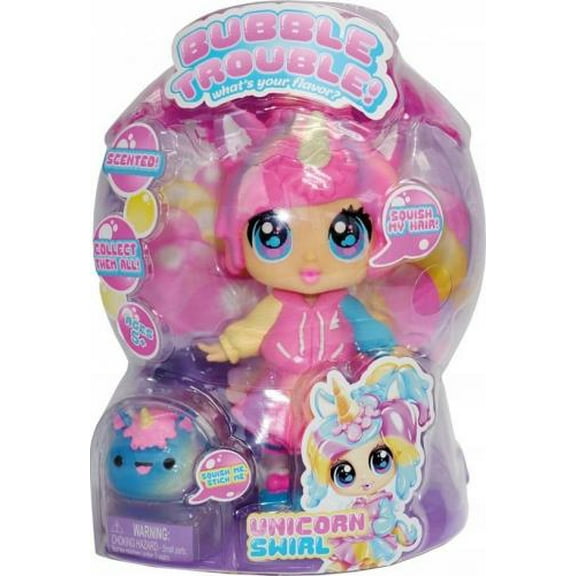 Bubble Trouble Doll Unicorn Swirl for Girls Age 5 